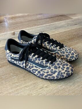 Vans Super Lowpro Leopard Print Brown Black Shoes Sneakers Men’s US 13 EU 47